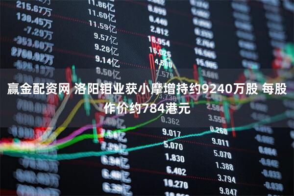 赢金配资网 洛阳钼业获小摩增持约9240万股 每股作价约784港元